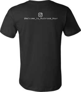 Mushroom Hourglass T-Shirt - Black and White