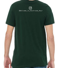 Load image into Gallery viewer, Marvel-ous Mushroom Hour T-Shirt - Dark Green and White