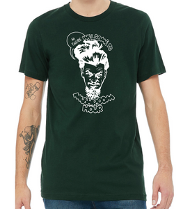 Marvel-ous Mushroom Hour T-Shirt - Dark Green and White