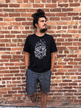 Load image into Gallery viewer, Mushroom Hourglass T-Shirt - Black and White