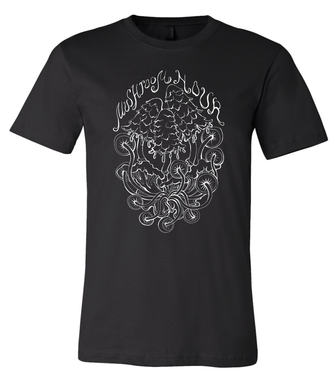 Mushroom Eruption T-Shirt - Black & White