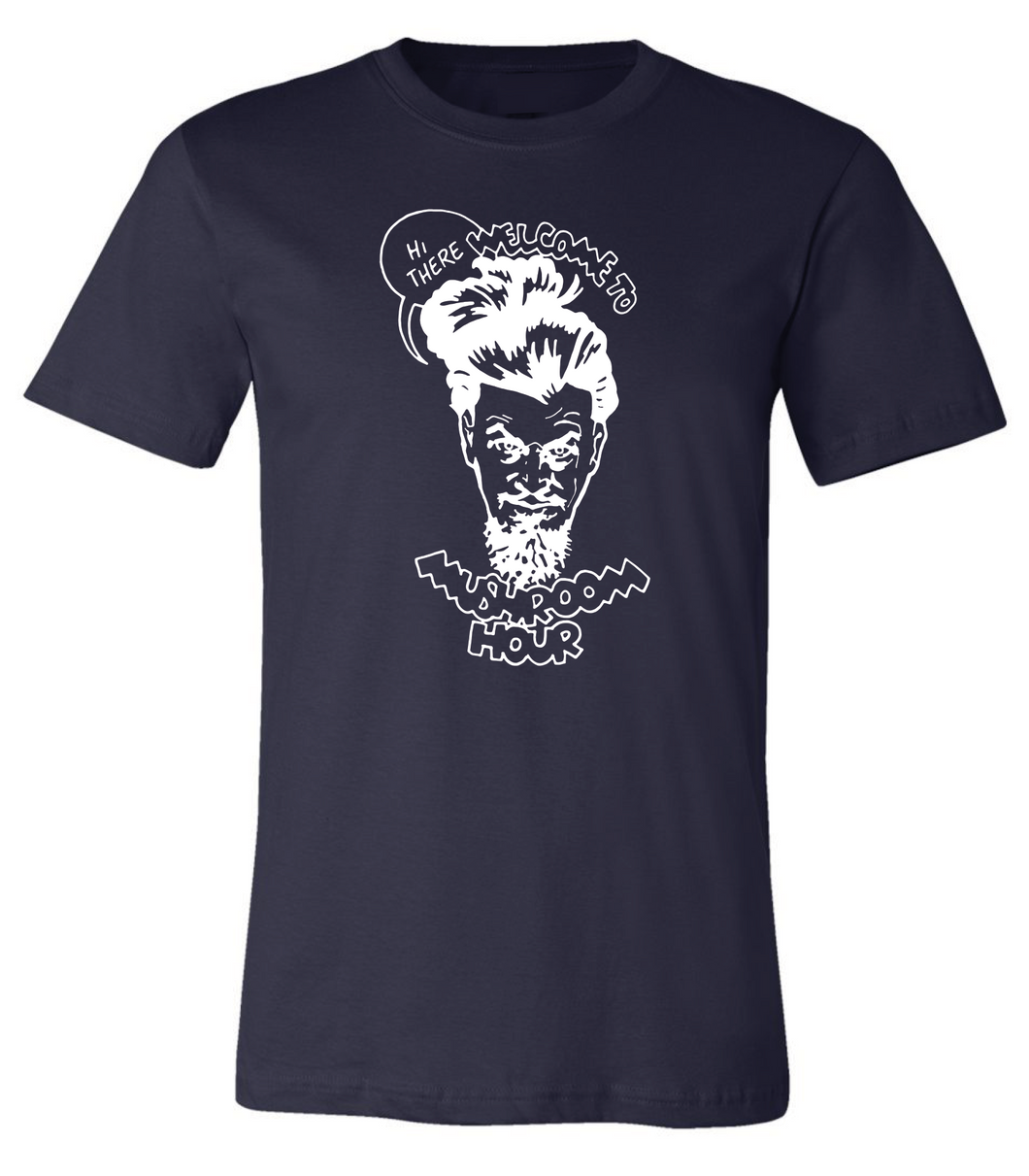 Marvel-ous Mushroom Hour T-Shirt - Navy and White
