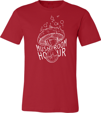 Mushroom Hourglass T-Shirt - Red and White