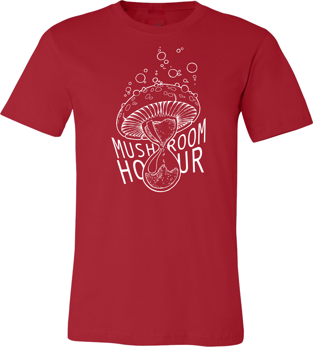 Mushroom Hourglass T-Shirt - Red and White