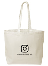 Load image into Gallery viewer, Mushroom Hourglass Canvas Tote - Black