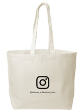 Load image into Gallery viewer, Mushroom Clocktower Canvas Tote - Black