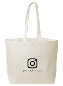Marvel-ous Mushroom Hour Canvas Tote - Black