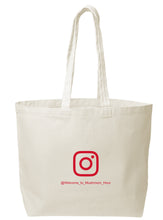 Load image into Gallery viewer, Mushroom Hourglass Canvas Tote - Red
